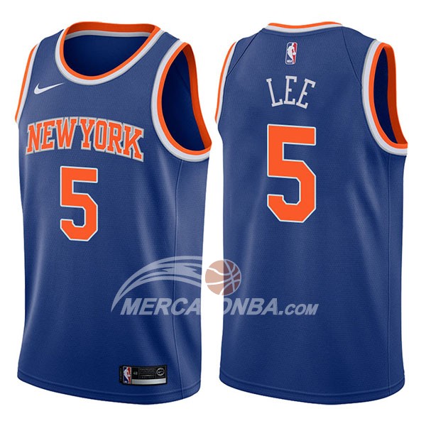 Maglia NBA New York Knicks Courtney Lee Icon 2017-18 Blu
